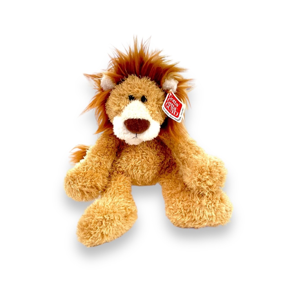 Plush Lion Toy by - Brown